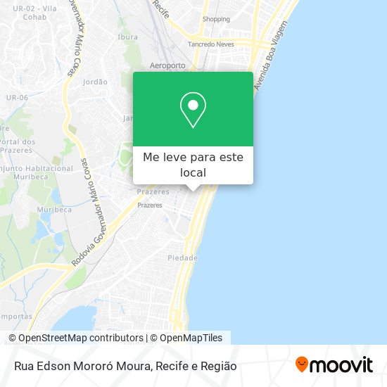 Rua Edson Mororó Moura mapa