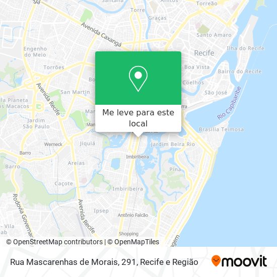 Rua Mascarenhas de Morais, 291 mapa