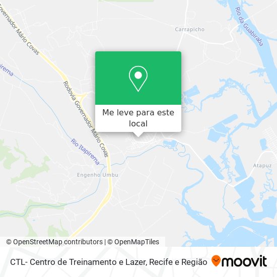 CTL- Centro de Treinamento e Lazer mapa