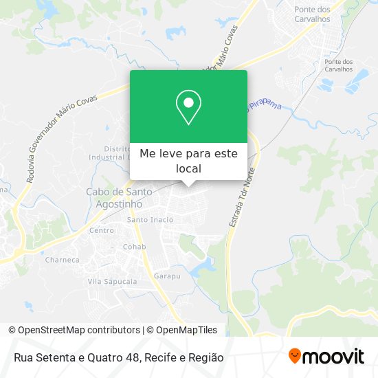 Rua Setenta e Quatro 48 mapa