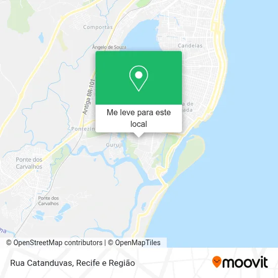 Rua Catanduvas mapa