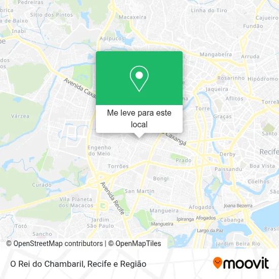 O Rei do Chambaril mapa