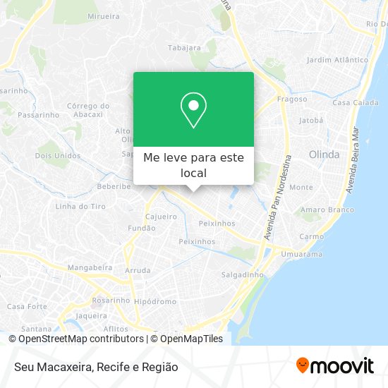 Seu Macaxeira mapa