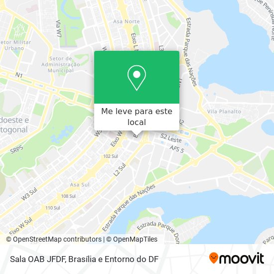 Sala OAB JFDF mapa