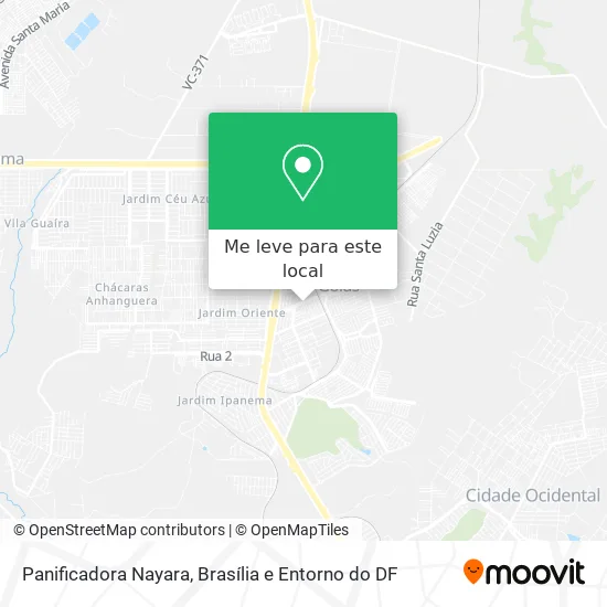Panificadora Nayara mapa