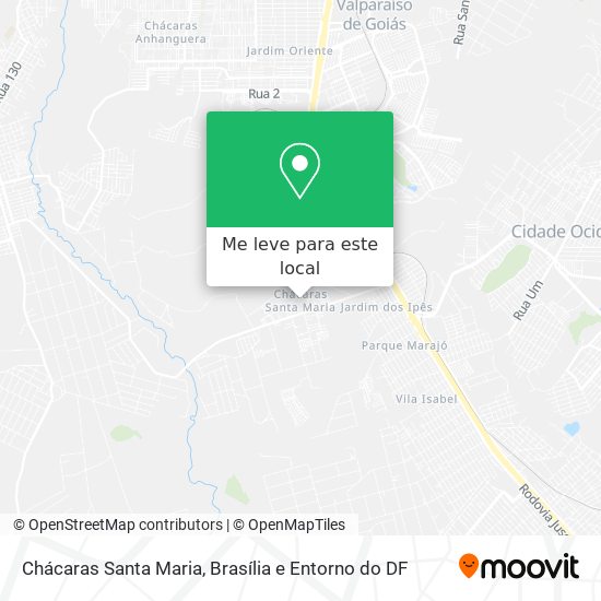 Chácaras Santa Maria mapa