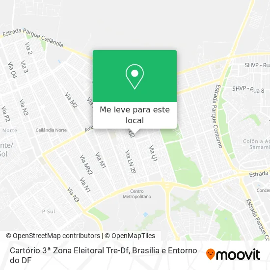 Cartório 3ª Zona Eleitoral Tre-Df mapa