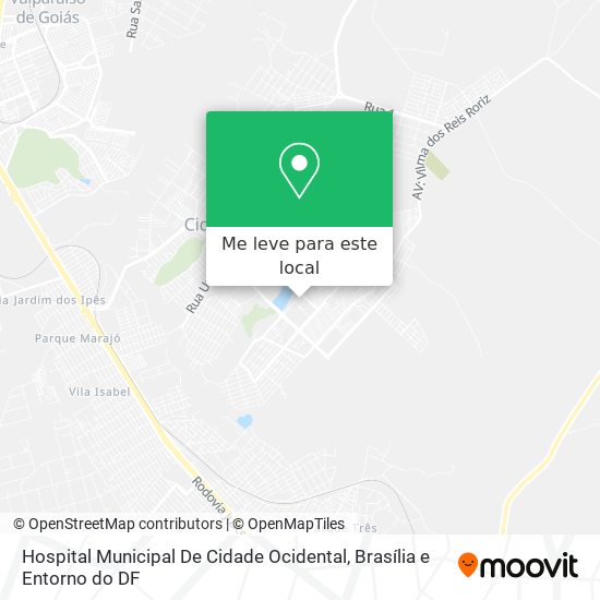 Hospital Municipal De Cidade Ocidental mapa