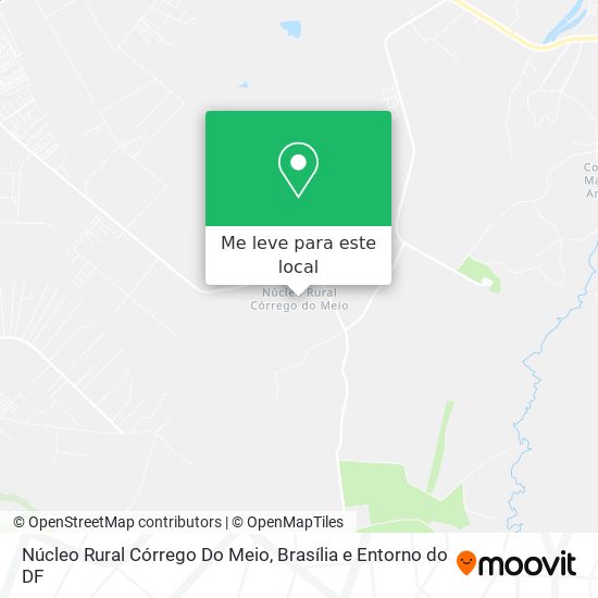 Núcleo Rural Córrego Do Meio mapa