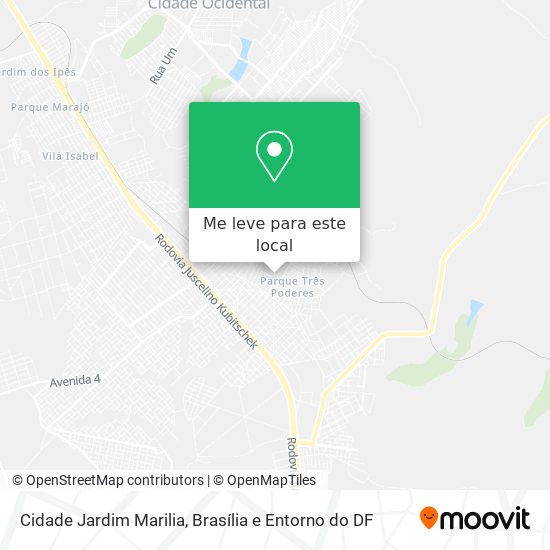 Cidade Jardim Marilia mapa