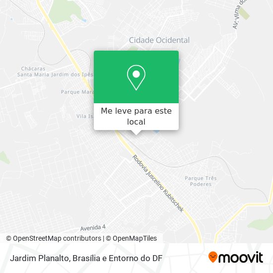 Jardim Planalto mapa