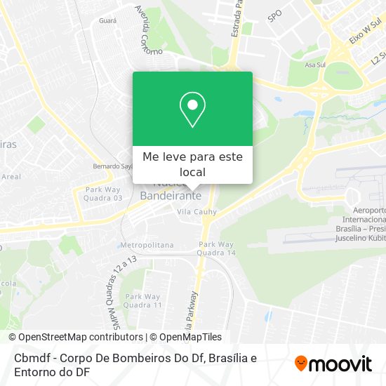 Cbmdf - Corpo De Bombeiros Do Df mapa