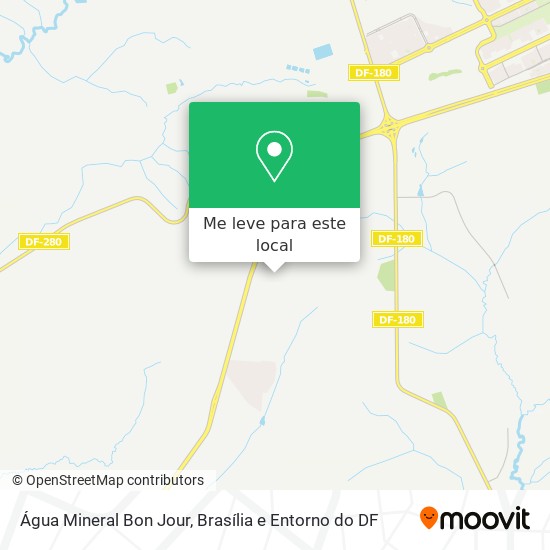 Água Mineral Bon Jour mapa