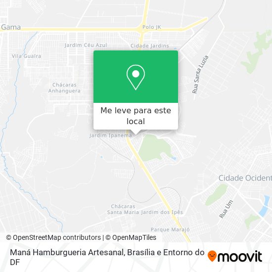 Maná Hamburgueria Artesanal mapa