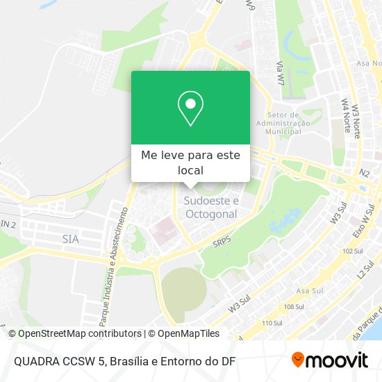 QUADRA CCSW 5 mapa