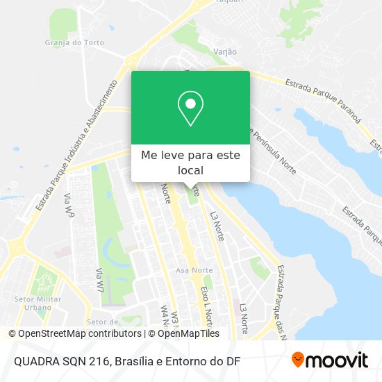 QUADRA SQN 216 mapa