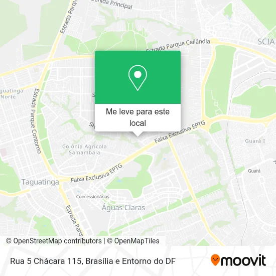 Rua 5 Chácara 115 mapa