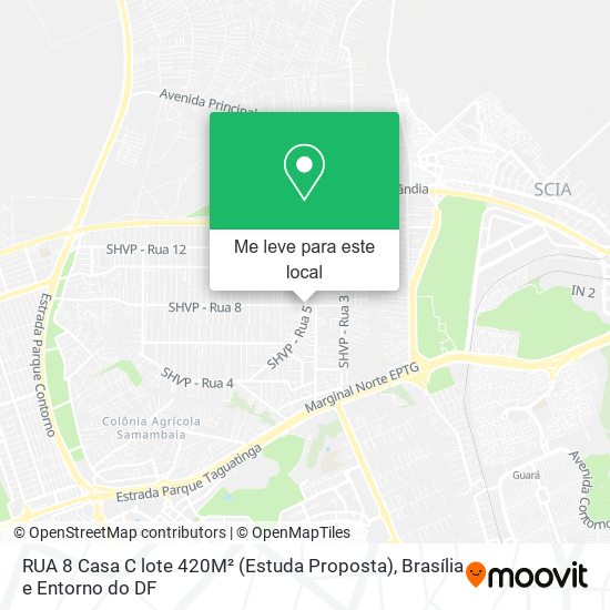 RUA 8   Casa C  lote 420M² (Estuda Proposta) mapa