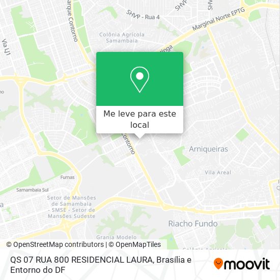 QS 07 RUA 800 RESIDENCIAL LAURA mapa