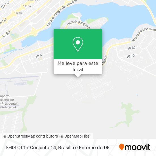 SHIS QI 17 Conjunto 14 mapa