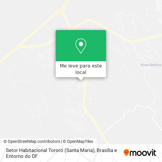 Setor Habitacional Tororó (Santa Maria) mapa