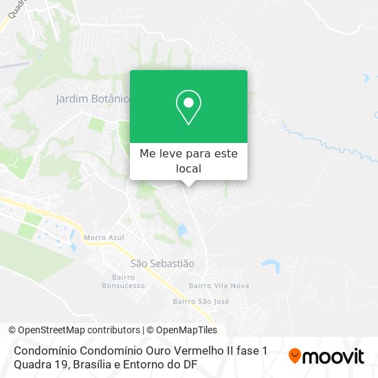 Condomínio Condomínio Ouro Vermelho II  fase 1 Quadra 19 mapa
