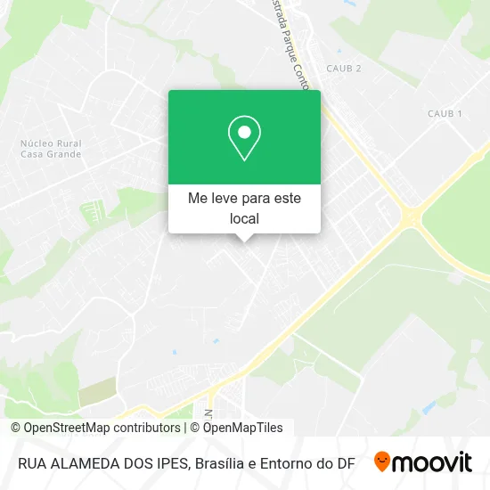 RUA ALAMEDA DOS IPES mapa
