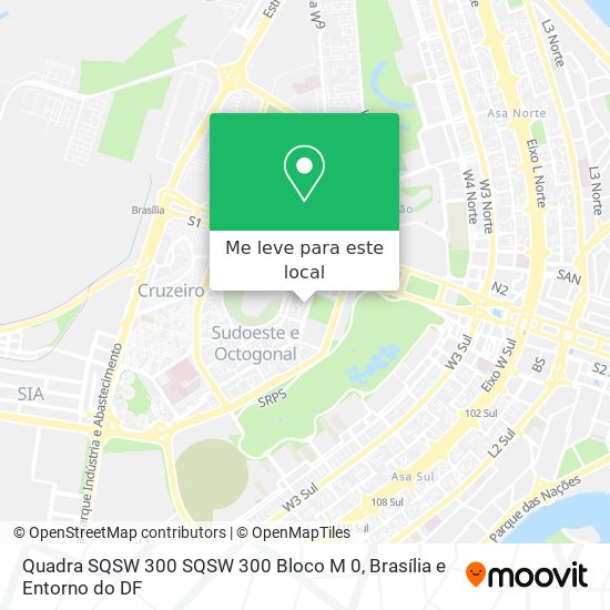 Quadra SQSW 300 SQSW 300   Bloco M 0 mapa