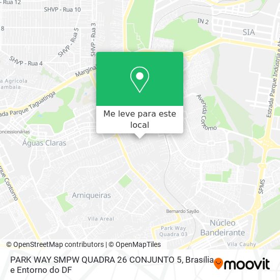 PARK WAY SMPW QUADRA 26  CONJUNTO 5 mapa