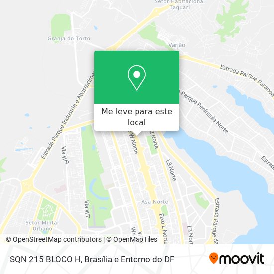 SQN 215  BLOCO H mapa