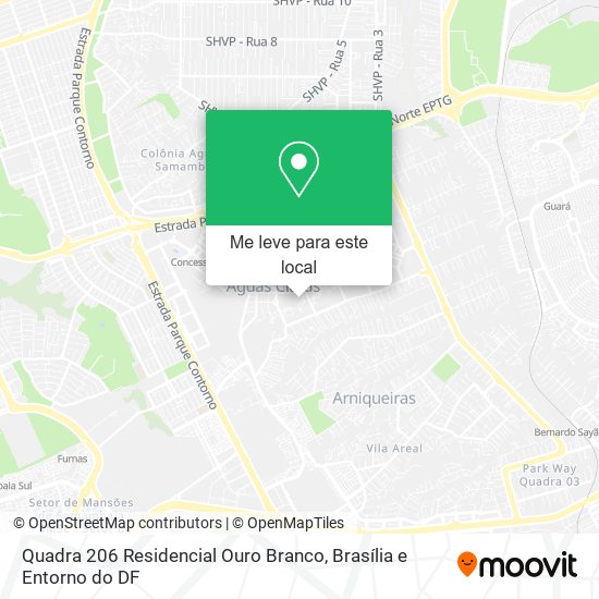Quadra 206 Residencial Ouro Branco mapa