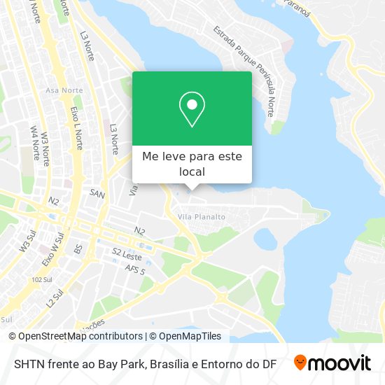 SHTN  frente ao Bay Park mapa