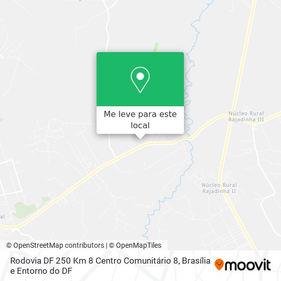 Rodovia DF 250 Km 8 Centro Comunitário 8 mapa