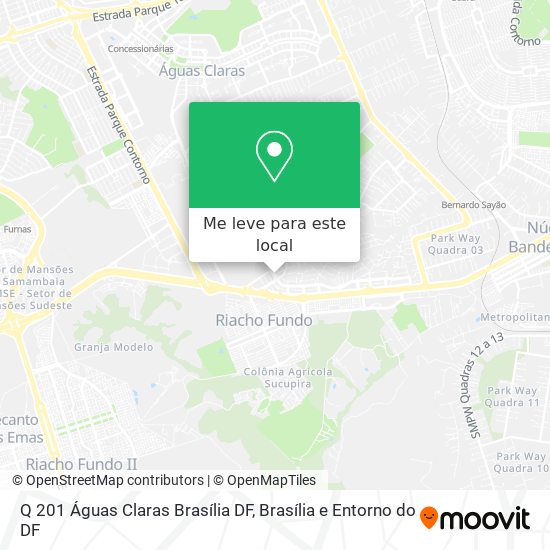 Q 201   Águas Claras  Brasília   DF mapa