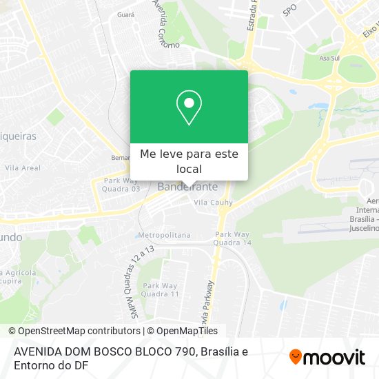 AVENIDA DOM BOSCO BLOCO 790 mapa