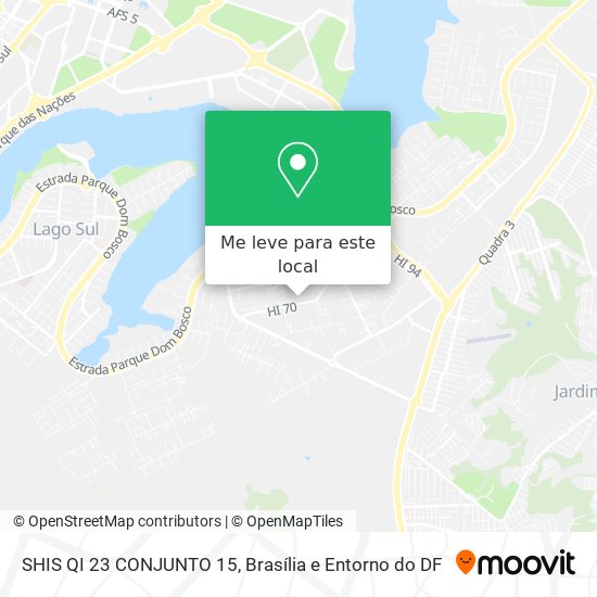 SHIS QI 23 CONJUNTO 15 mapa