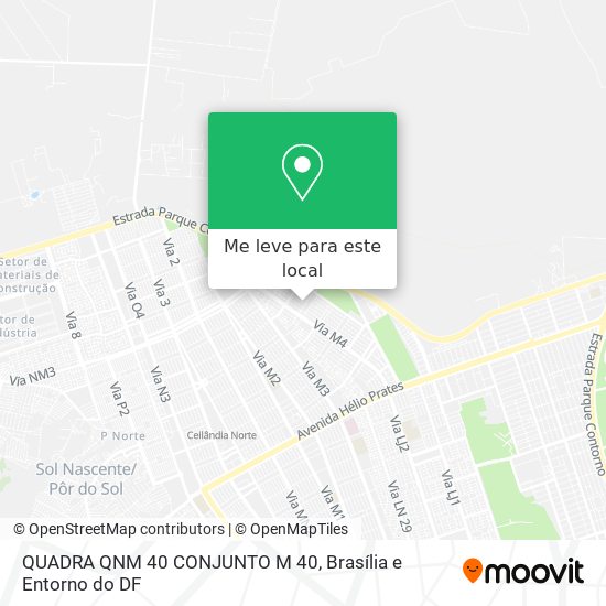 QUADRA QNM 40 CONJUNTO M 40 mapa