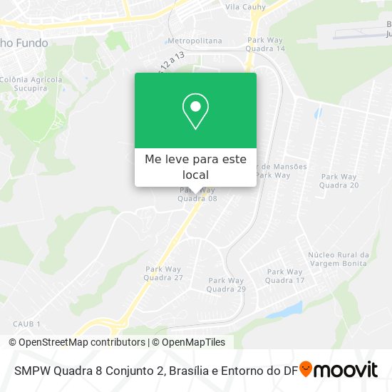 SMPW Quadra 8 Conjunto 2 mapa