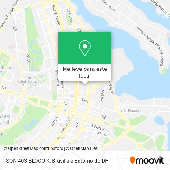 SQN 403 BLOCO K mapa