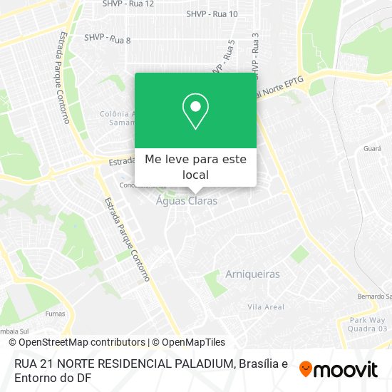 RUA 21 NORTE RESIDENCIAL PALADIUM mapa