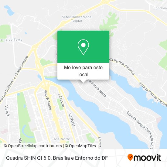 Quadra SHIN QI 6 0 mapa
