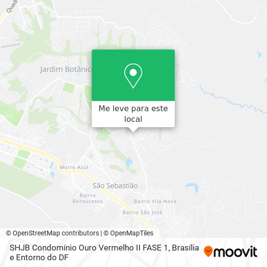 SHJB   Condomínio Ouro Vermelho II   FASE 1 mapa
