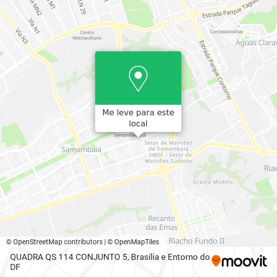 QUADRA QS 114 CONJUNTO 5 mapa