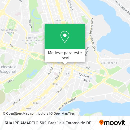 RUA IPÊ AMARELO 502 mapa