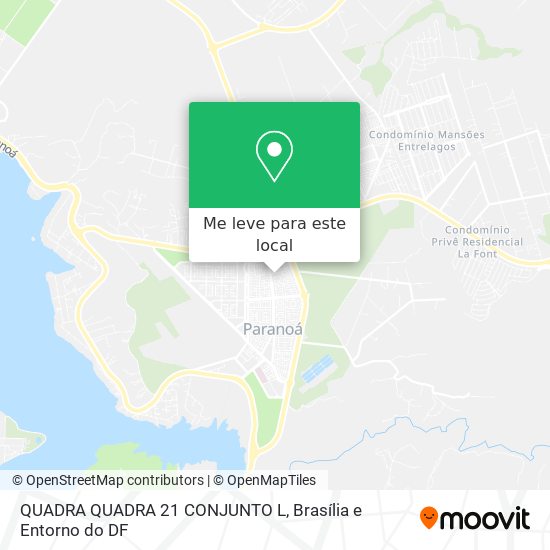 QUADRA QUADRA 21 CONJUNTO L mapa