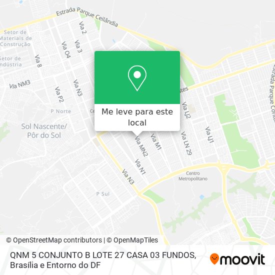 QNM 5 CONJUNTO B LOTE 27 CASA 03 FUNDOS mapa