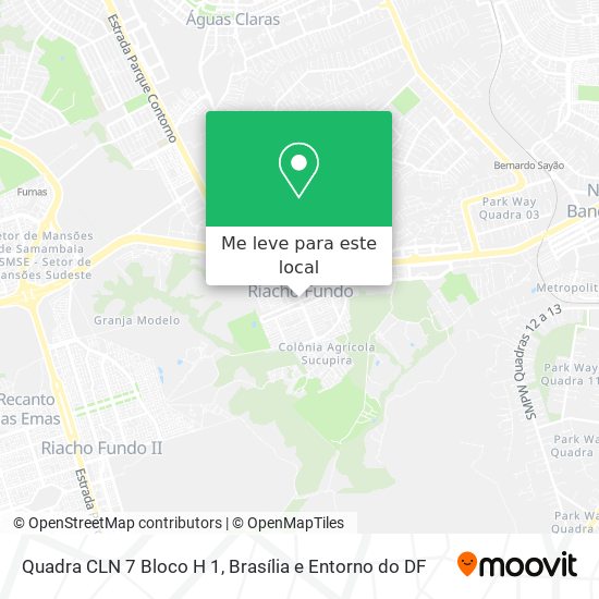 Quadra CLN 7 Bloco H 1 mapa