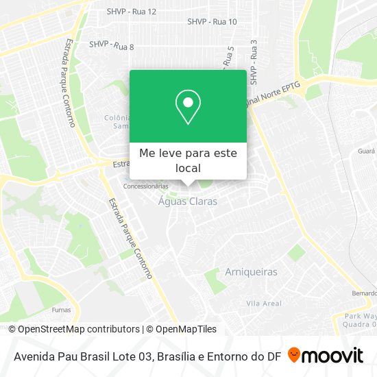 Avenida Pau Brasil Lote 03 mapa