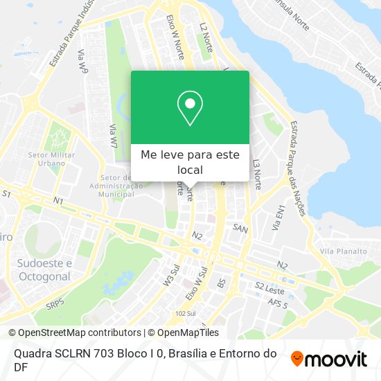 Quadra SCLRN 703 Bloco I 0 mapa