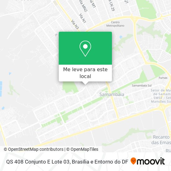 QS 408  Conjunto E  Lote 03 mapa